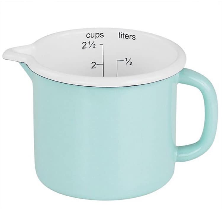 2.5 cup Enamelware Measuring Cup