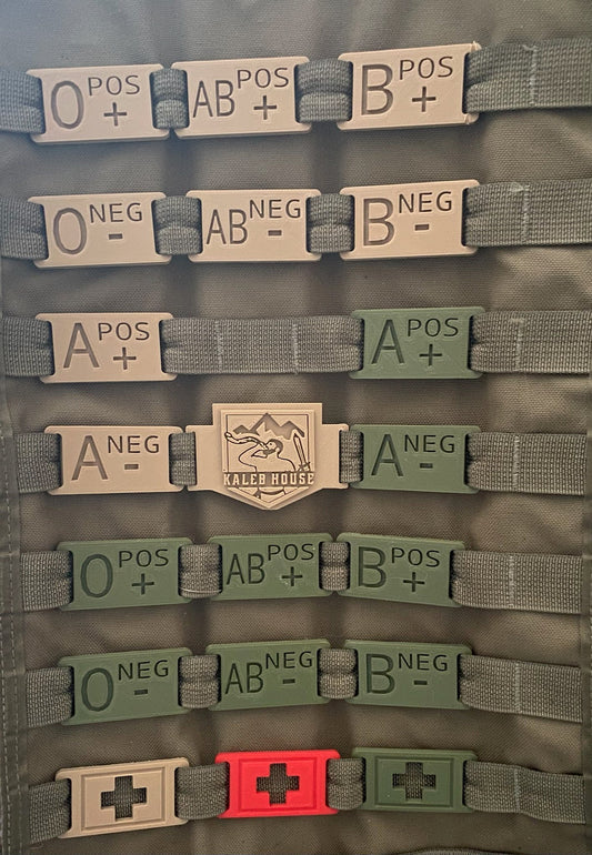 Tactical MOLLE Blood Type Tag