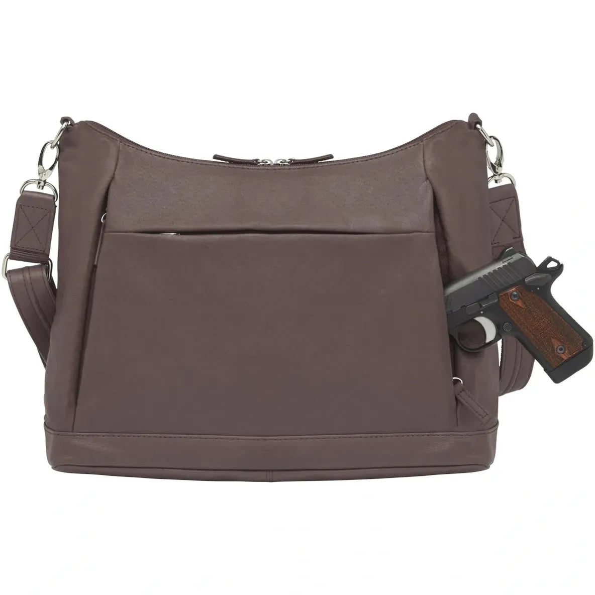 GTM Hobo Sac Large Leather Concealed Carry Cross Body Shoulder Bag
