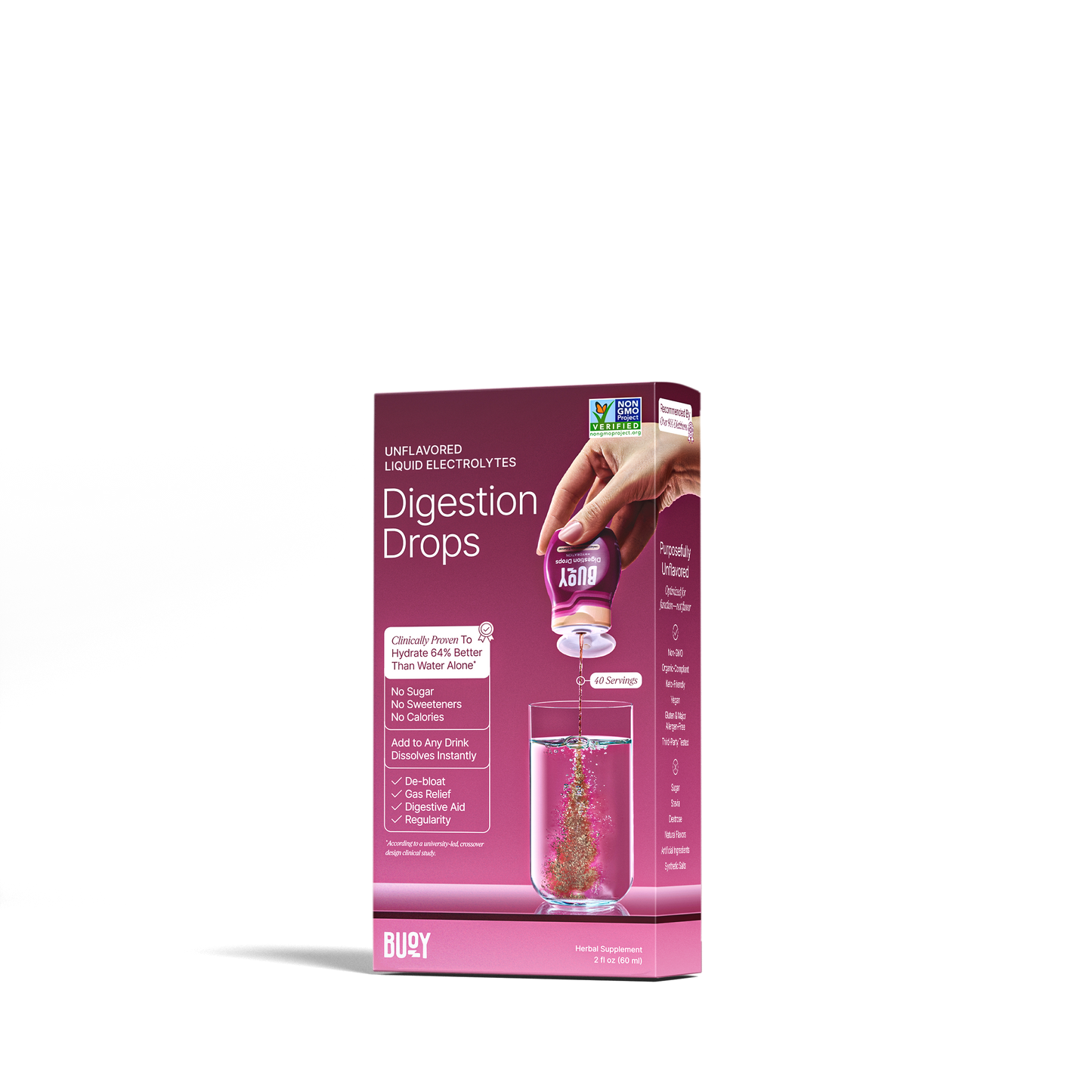Liquid Electrolytes Buoy Digestion Drops+ Gut Support