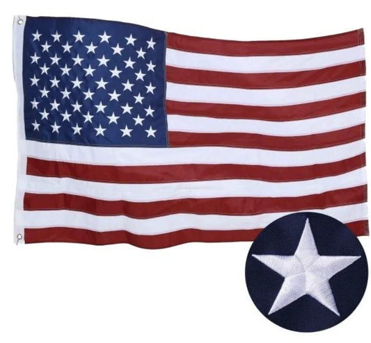 3x5 Embroidered American Flag