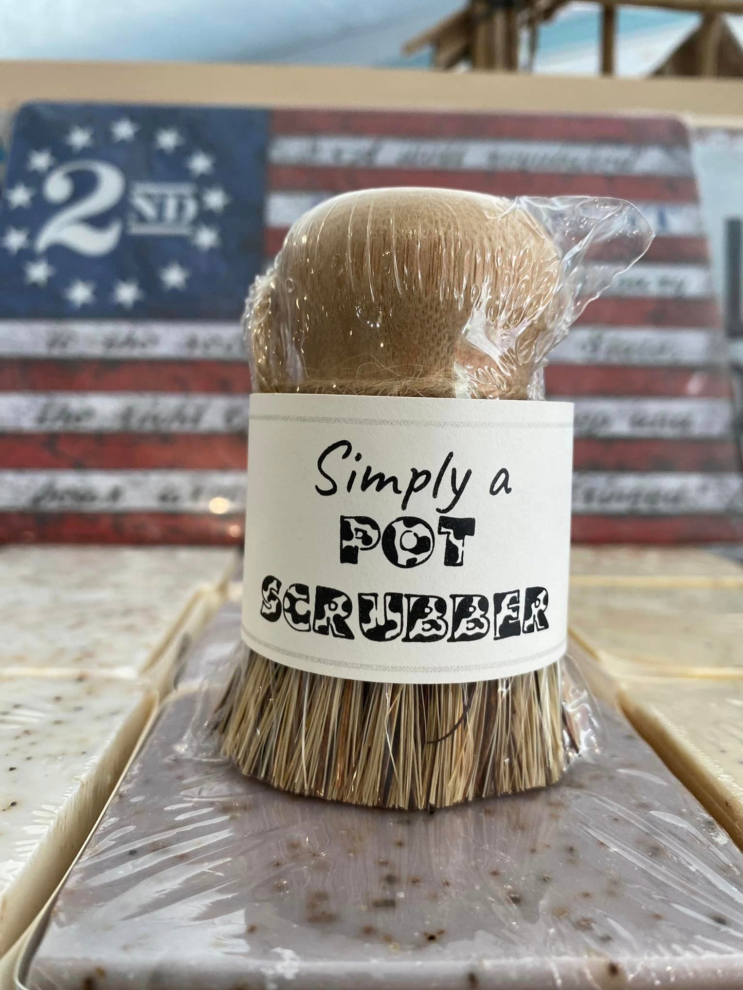 Natural Scrub Brush for Simply A Dish Soap