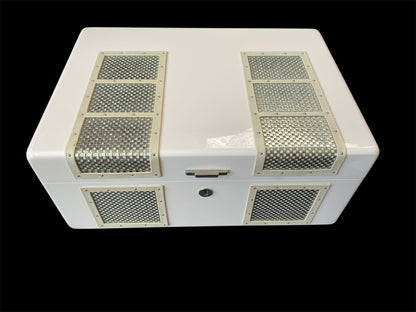 Art Deco Style Wood Cigar Cigarette Humidor Box made by Ashton by Manning in Ireland