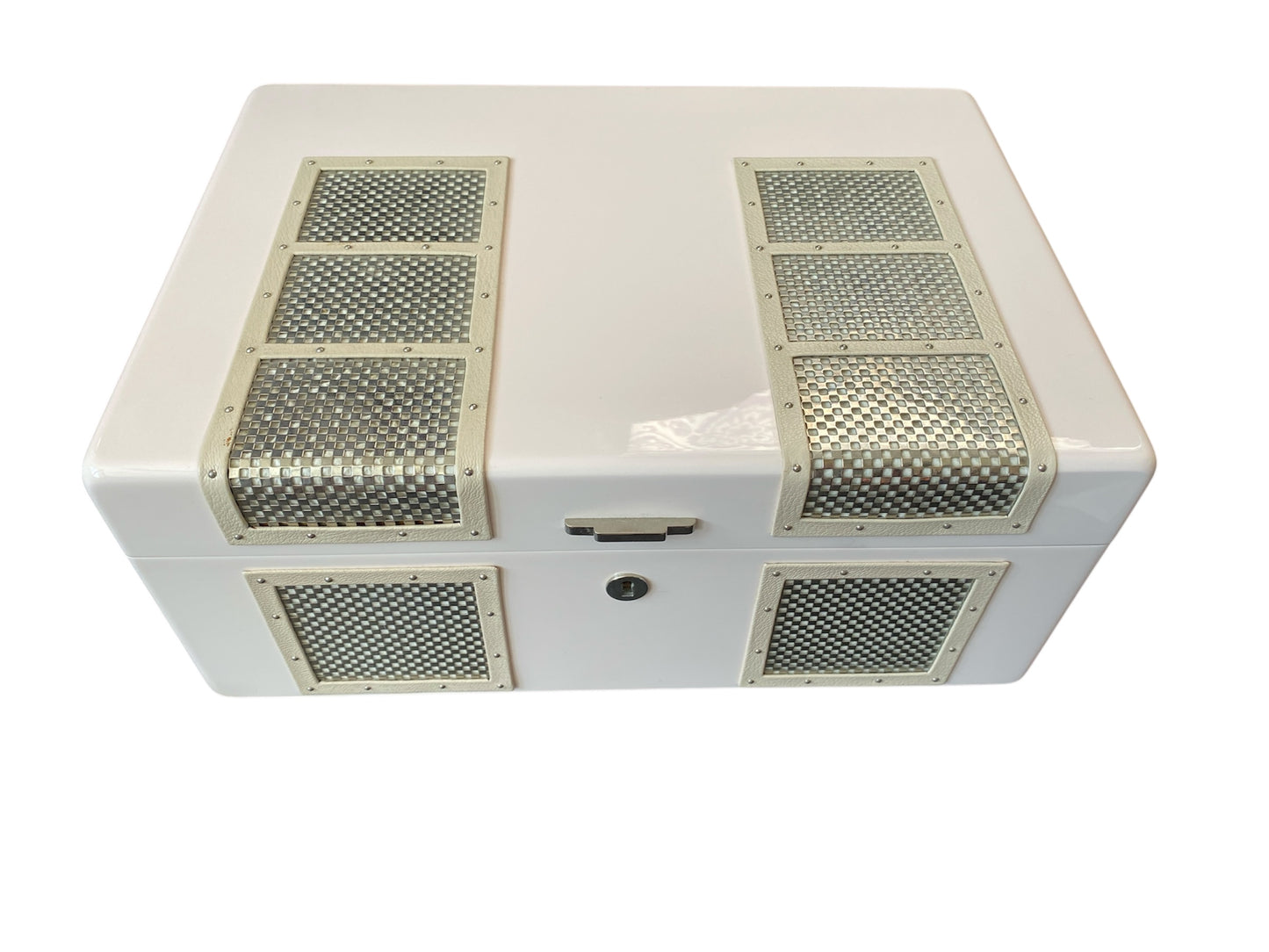 Art Deco Style Wood Cigar Cigarette Humidor Box made by Ashton by Manning in Ireland