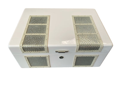 Art Deco Style Wood Cigar Cigarette Humidor Box made by Ashton by Manning in Ireland