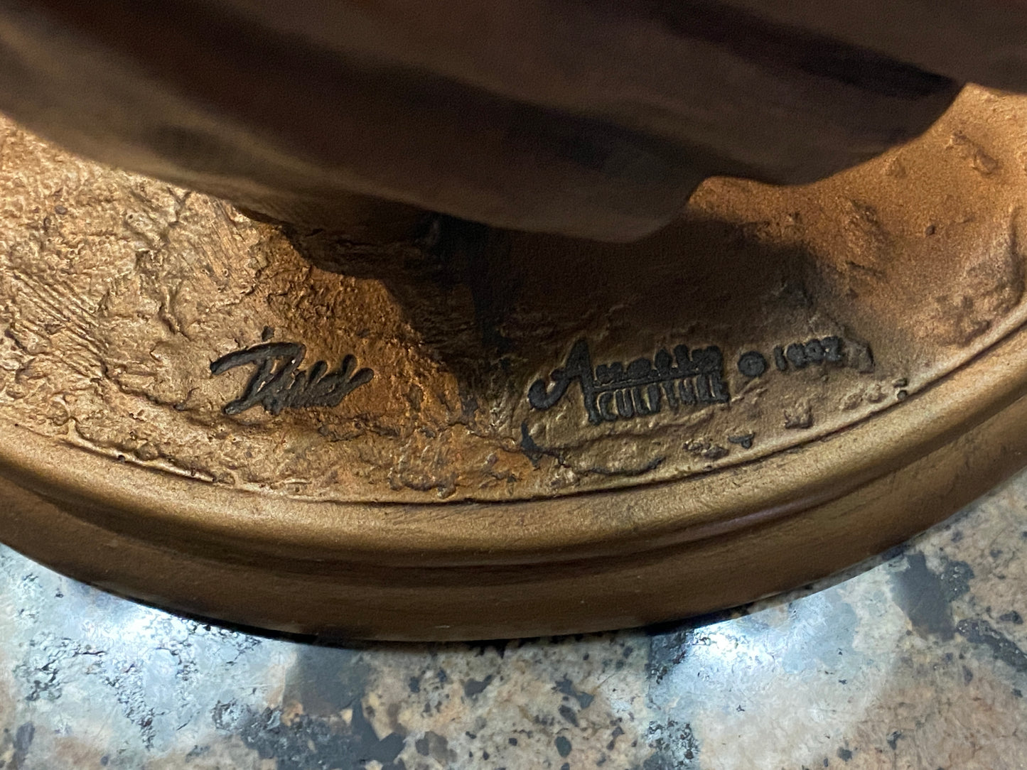 Alexsander Danel (Estonian, 1940 – 2001) Patinated Bronze Sculpture “Golf Playing Lady in 1920s Outfit”