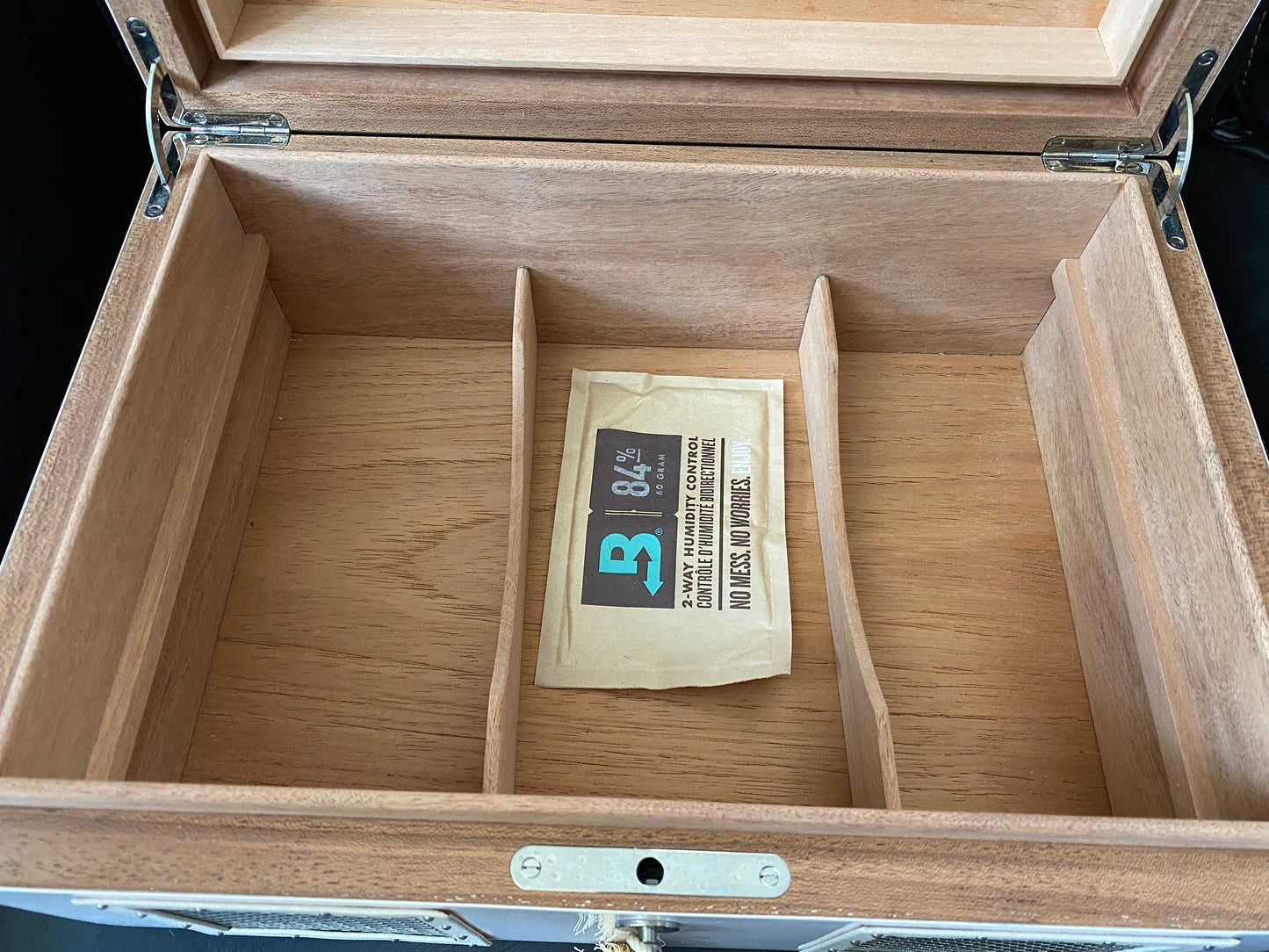 Art Deco Style Wood Cigar Cigarette Humidor Box made by Ashton by Manning in Ireland