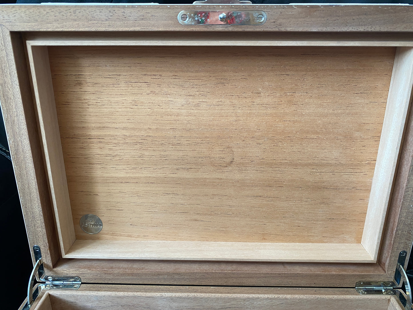 Art Deco Style Wood Cigar Cigarette Humidor Box made by Ashton by Manning in Ireland