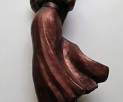 Alexsander Danel (Estonian, 1940 – 2001) Patinated Bronze Sculpture “Golf Playing Lady in 1920s Outfit”